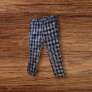 🇺🇲 Bespoke Trousers Black White Plaid
